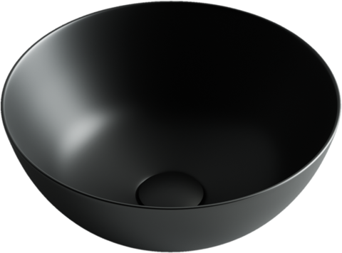 Ceramica Nova CN6004 Умывальник чаша накладная круглая (Чёрный Матовый) Element 358*358*155мм