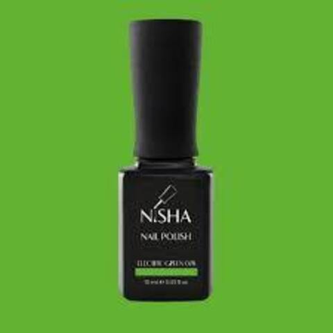 Гель-лак Nisha Electric Green 078