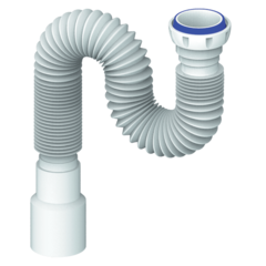 Гофра UNICORN для сифона 800мм 11/2 (Ø40)х (Ø40/50) С ГАЙКОЙ 1 1/2 D85