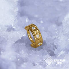 Кликер Royal Crystal PVD Yellow 1.2мм