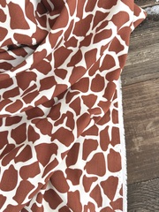 Вискоза штапель Жираф коричневый