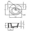 Jacob Delafon OVE E1708-00 Раковина-чаша 50 х 43 см, устанавливаемая на мебель