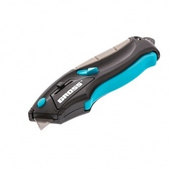 Нож ремонтно-монтажный мини трехкомпонентная рукоятка авто выброс возврат лезвия 100мм Gross