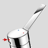 Delabie 2620 Механический смеситель для раковины BIOSAFE, В.95, слив, сплошная рукоятка