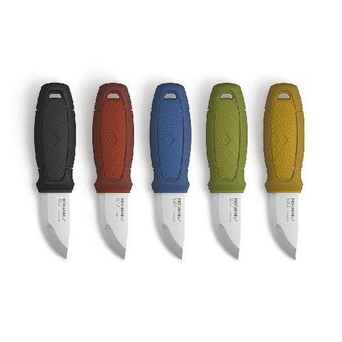 Нож Morakniv Eldris, нержавеющая сталь, цвет зеленый, ножны, шнурок, огниво, 12633