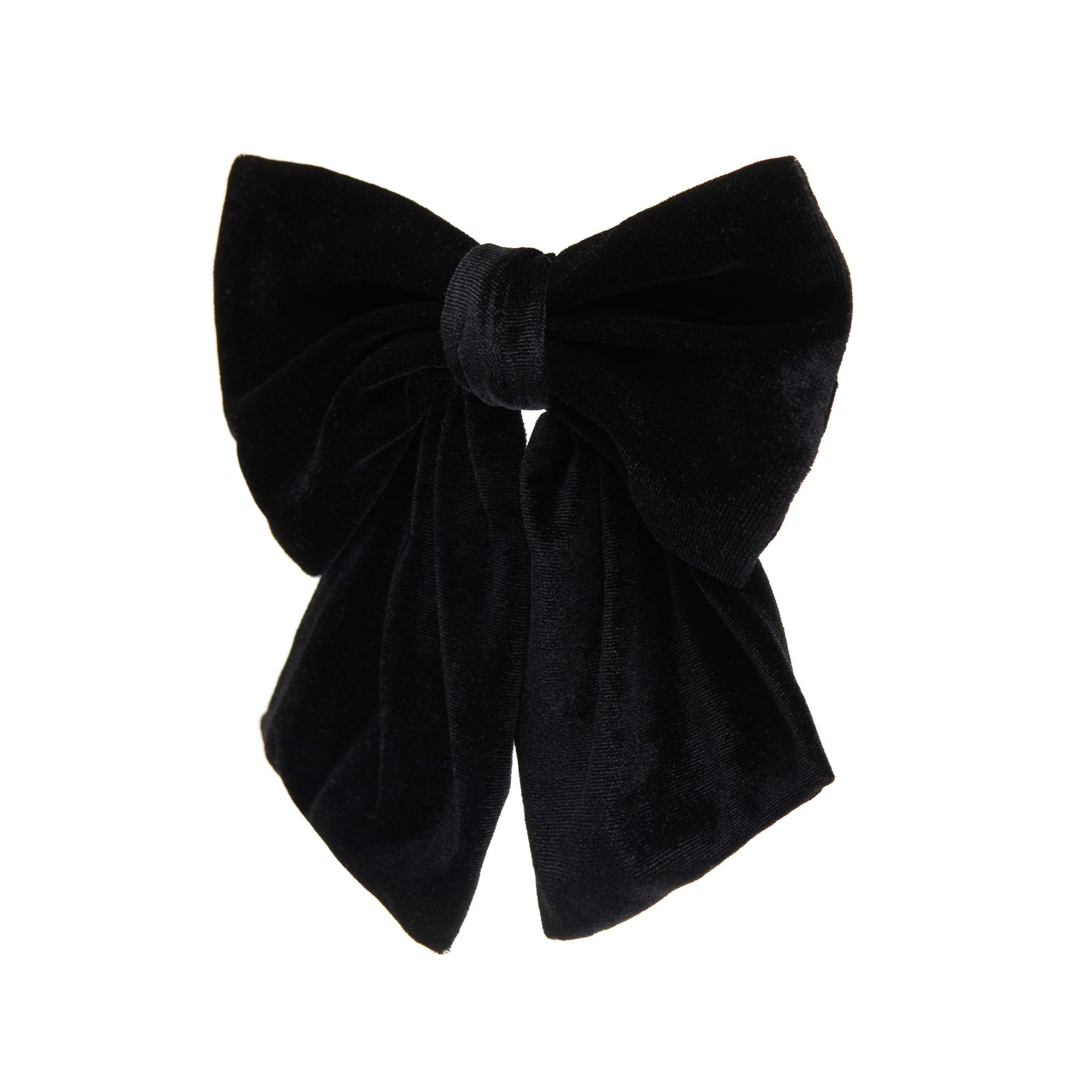 HOLLY JUNE Заколка Big Bow Hair Clip – Velvet Black holly june заколка ribbon bow hair clip – black