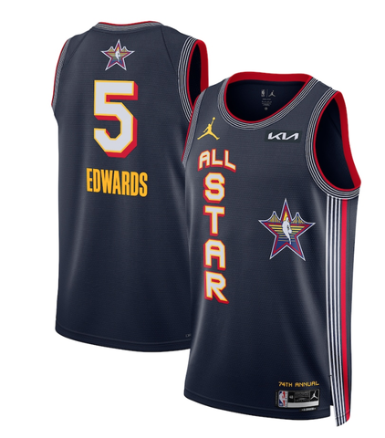 Баскетбольная майка Jordan Swingman NBA 'All-Star Anthony Edwards 5' 