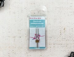 Игла двойная для бытовых машин двойная универсальная №90/4,0, 1 игла