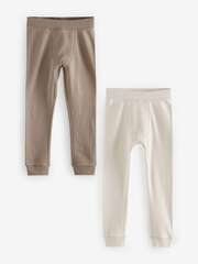 Легинсы с термо-эффекторм для мальчика Next 480-535, 2 шт., Коричневый, Молочный