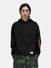 Толстовка Alpha Industries Utility Pocket Hoodie Black (Черный)