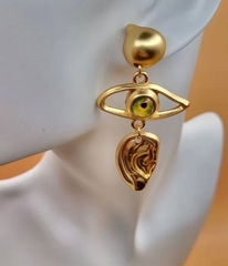 73139 - Серьги САЛЬВАДОР ДАЛИ ассиметрия style by Schiaparelli с подвесками