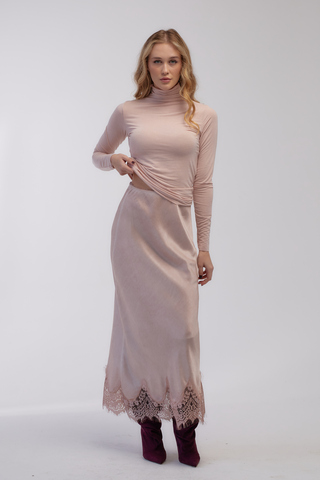 Юбка с кружевом