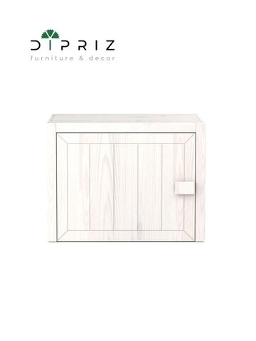 Антресоль Карлос 2 двери из сосны, белый