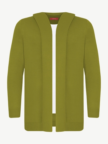 Кардиган с капюшоном из экохлопка