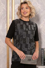 Футболка Мириам (черная) Б14811-10М LT Collection