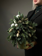 Хвоя в коробке «Новогодняя симфония хвои»