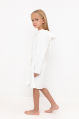 халат  для девочки  К 5765-1/сахар(зайчик)