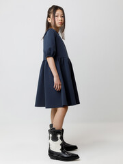 платье  для девочки  К 5935/индиго