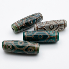 "Дзи" 9 Глаз Черепаха, размер около 30*10 мм, цена за 1 шт