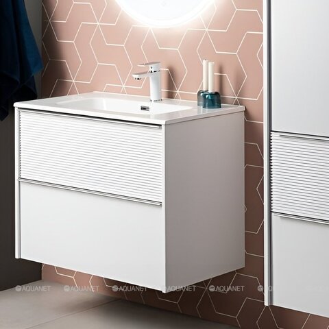 Aquanet 339161 Тумба с раковиной Вита 70 цв. белый матовый (339161)