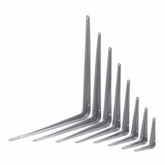 Уголок-кронштейн для полок серебро, 75х100мм (РемоКолор) 71-2-307