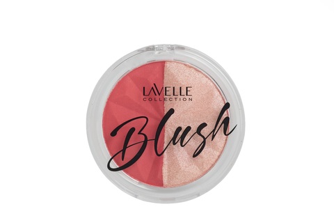 LavelleCollection Палетка румяна и хайлайтер Blush&Glow тон 03 коралловый