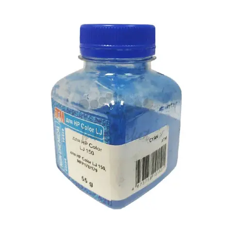 Тонер голубой для HP Color LJ 150, MFP178, 179 55 грамм Chemical Silver ATM