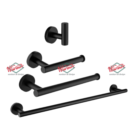 Комплект аксессуаров для ванной Warmer Black Line KBDD-04