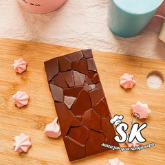 Силиконовая форма для плитки шоколада Осколки