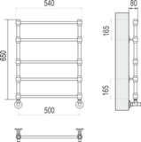 Полотенцесушитель Terminus Прованс П5 500х650