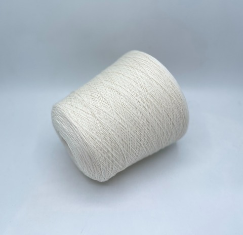 Botto Jiuseppe (пр.Италия), art. Fairwool, 2/30*2 750м/100гр, 80% Меринос 20% Кашемир , цвет-Молочный(130/801), арт.33209