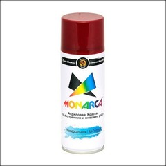 Краска аэрозольная универсальная акриловая Monarca RAL (черный гл.)