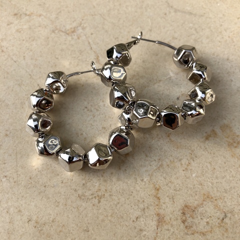 Серьги Новеромба, серебряный цвет