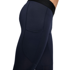 Теннисные брюки Nike Pro Dri-Fit Tight - obsidian/white