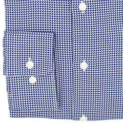 Сорочка мужская Seidensticker Slim Fit 01.643470-15 из фактурной ткани синяя