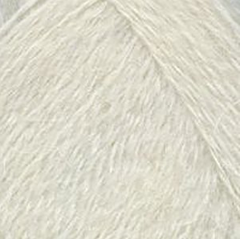 Пряжа "Пушинка", 50% шерсть, 50% козий пух, 50 гр. - 225 м, белый