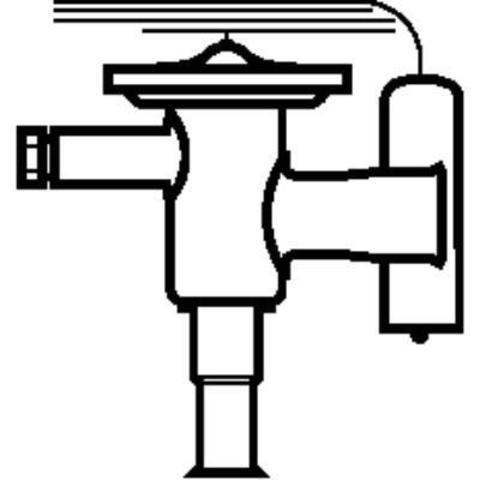 Терморегулирующий клапан Danfoss TUB 068U1909 (R407C, без МОР) угловой