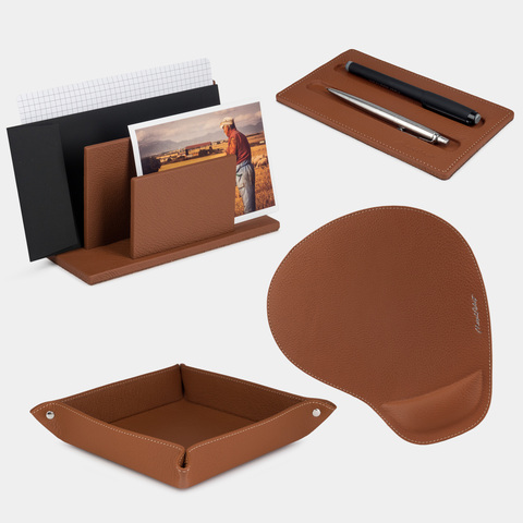 Настольный набор для руководителя Business Теленок Карамель