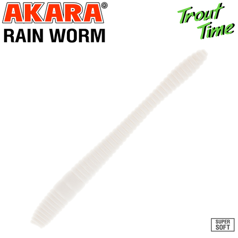 Силиконовая приманка Akara Trout Time Rain-Worm 2.5 64мм Cheese 02T (10 шт.)