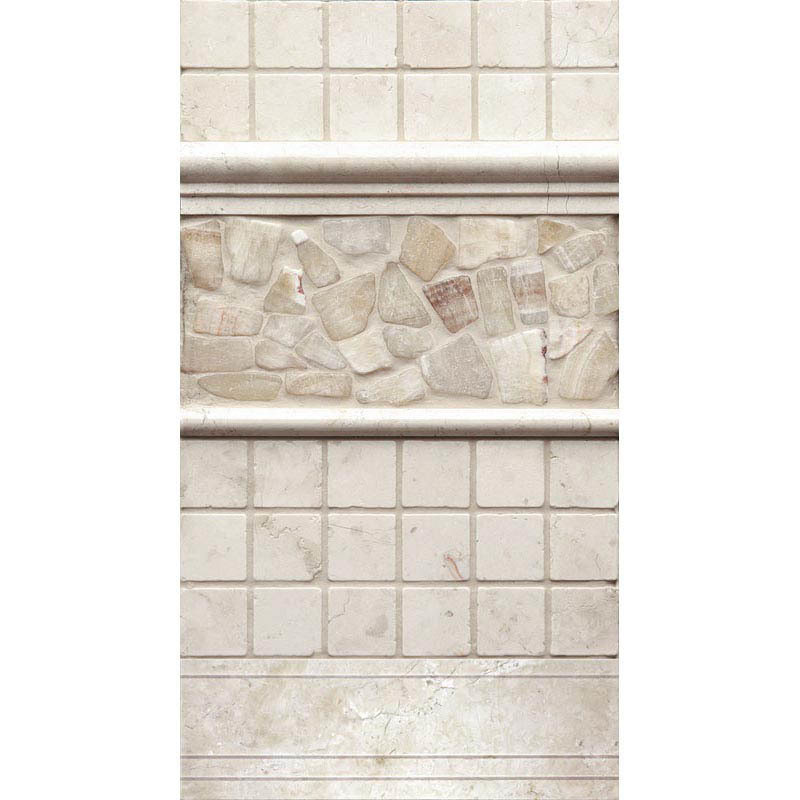 B030-3 Crema Marfil Бордюры и плинтуса мрамор Natural Borders бежевый светлый глянцевый
