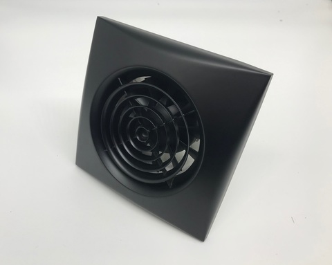 Вентилятор накладной Soler & Palau Silent 100 CRZ Black Matte (таймер)