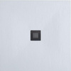 Aquanet 256322 001.1 Pleasure NEW поддон литьевой 1000х1000х30мм, крышка из нерж, без сифона, белый камень (256322)