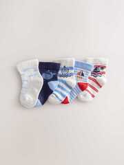 Носки для малышей Next E45-816, 5 шт., Белый, Голубой, Синий