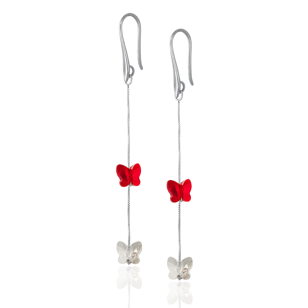 Серьги с кристаллами Swarovski