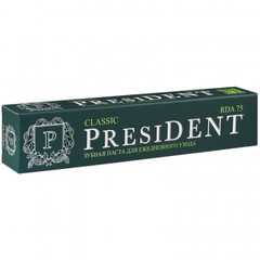 Зубная паста PRESIDENT Classic (75 RDA) 75 мл