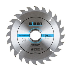 БИБЕР 85249 Диск пильный 190х30-20-16 z24,быстрый рез---
