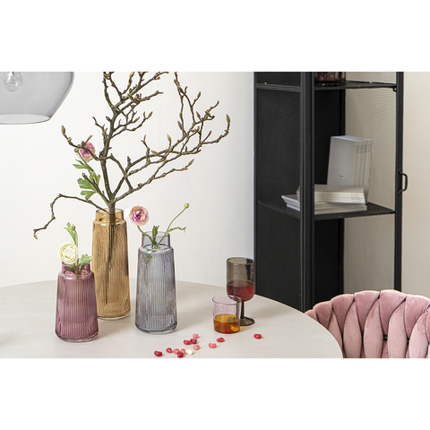 Ваза для цветов 24см Bergenson Bjorn Noemi серая