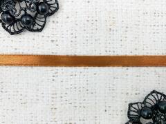 Лента атласная, ш. 0,6 см, кирпичный