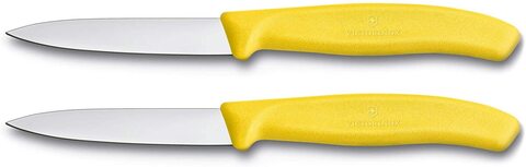 Набор ножей кухонных Victorinox Swiss Classic (6.7606.L118B) компл.:2шт желтый блистер