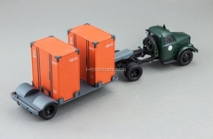 GAZ-51P green and T-213 semi gray DIP 1:43